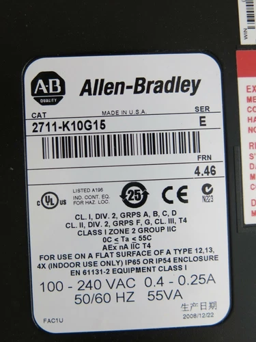 Allen Bradley 2711-K10G15